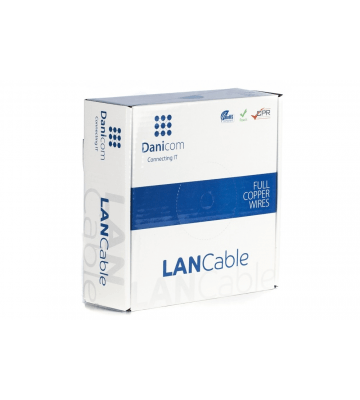 DANICOM CAT5E UTP 100m kabel op rol stug -  LSZH (Eca)