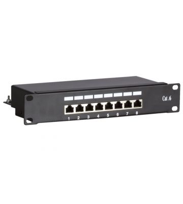 Patchpanel 10 inch Cat6 FTP - 8 poorts
