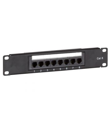 Patchpanel 10 inch Cat6 UTP - 8 poorts