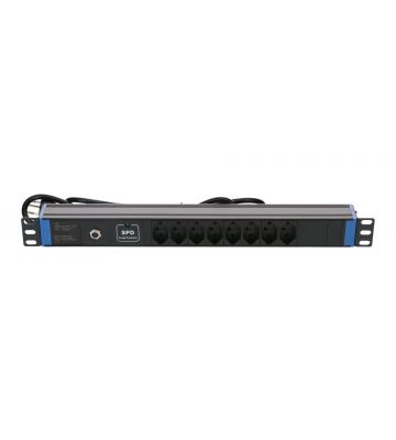19 inch Zwitserse stekkerdoos Surge Protection Device - 8 voudig