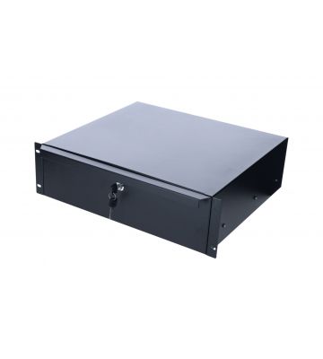 19 inch - afsluitbare lade - 3U