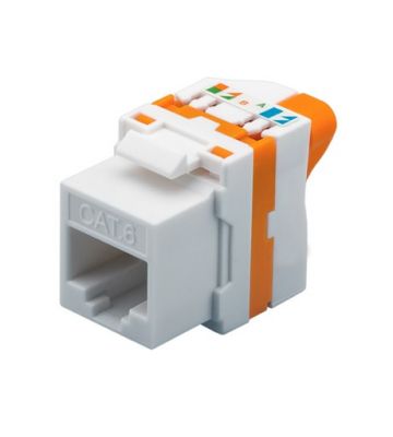 Cat6 UTP Keystone Connector - Toolless Twist
