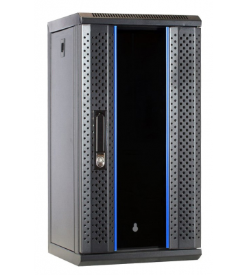 10 inch 12U patchkast met glazen deur 312x310x618mm (BxDxH)