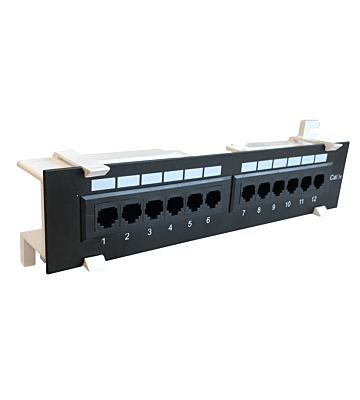Wallmount patchpanel Cat5e UTP - 12 poorts