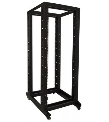 32U Rack Frame - 19'' op wielen, (BxDxH): 600x800x1575mm, zwart