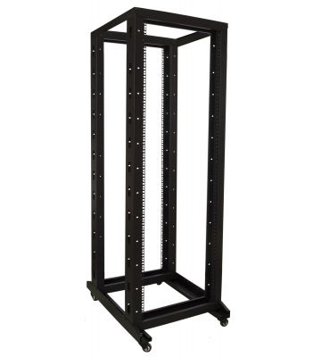 37U Rack Frame - 19'' op wielen, (BxDxH): 600x800x1850mm, zwart