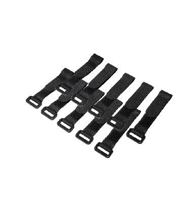 Kabelriem zwart - 10 stuks