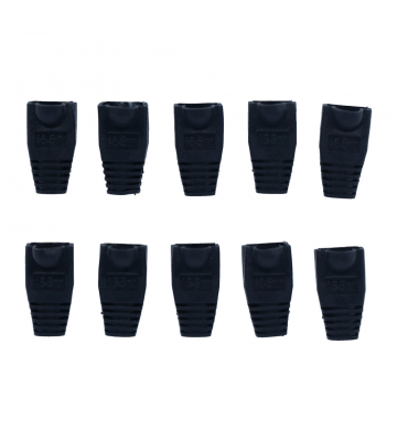 Tule zwart RJ45 10 stuks