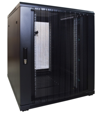12U mini patchkast met geperforeerde deur 800x1200x720mm (BxDxH)