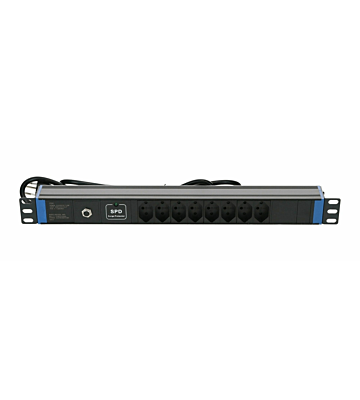19 inch Zwitserse stekkerdoos Surge Protection Device - 8 voudig
