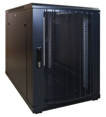 15U mini patchkast met geperforeerde deur 600x1000x860mm (BxDxH)
