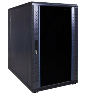 18U patchkast met glazen deur 600x1000x1000mm (BxDxH)