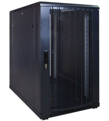 18U patchkast met geperforeerde deur 600x1000x1000mm (BxDxH)