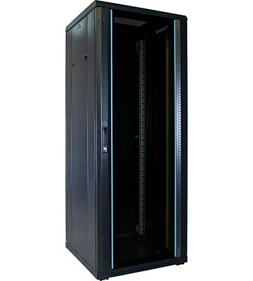 32U patchkast met glazen deur 600x600x1600mm (BxDxH)