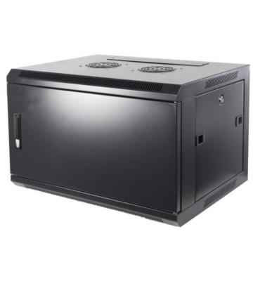 6U wandkast met metalen deur 600x450x368mm (BxDxH)