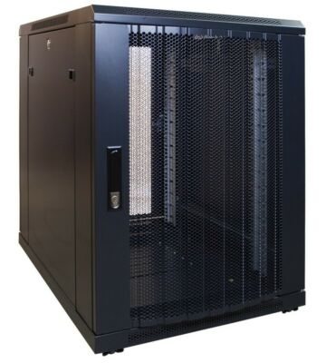 15U mini patchkast met geperforeerde deur 600x800x860mm (BxDxH)