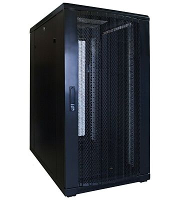 22U patchkast met geperforeerde deur 600x800x1200mm (BxDxH)