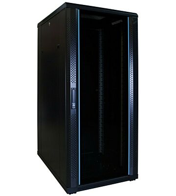 27U patchkast met glazen deur 600x800x1400mm (BxDxH)