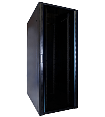 42U patchkast met glazen deur 800x1200x2000mm (BxDxH)