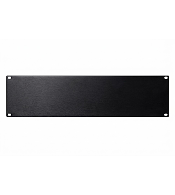 3U 19 inch afdekpaneel in het zwart