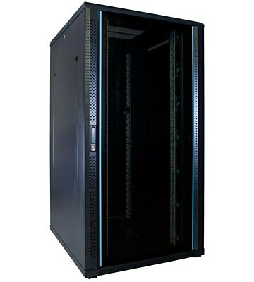 32U patchkast met glazen deur 800x1000x1600mm (BxDxH)