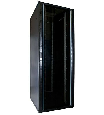 47U patchkast met glazen deur 800x1000x2200mm (BxDxH)