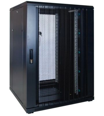22U patchkast met geperforeerde deur 800x800x1200mm (BxDxH)
