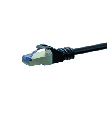 CAT6a S/FTP (PIMF) patchkabel 0,25m zwart