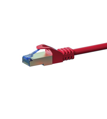 CAT6a S/FTP (PIMF) patchkabel 0,25m rood