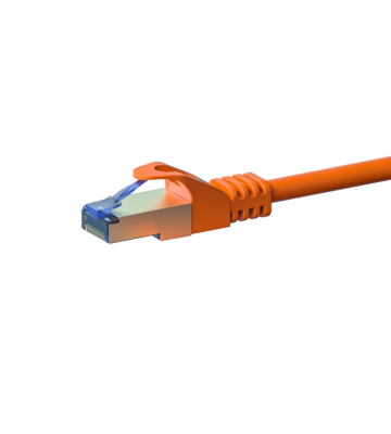 CAT6a S/FTP (PIMF) patchkabel 0,25m oranje