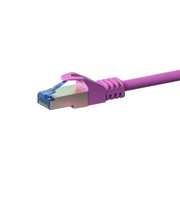 CAT6a S/FTP (PIMF) patchkabel 1m roze