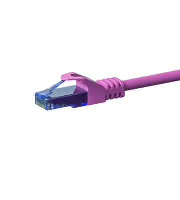UTP CAT6a patchkabel 10m roze - 100% koper