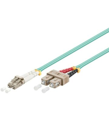 Multimode patchkabel, LC-SC 1m, duplex 50/125 OM3