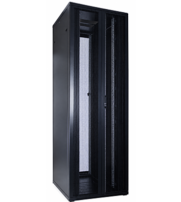 47U patchkast met dubbele geperforeerde voor- en achterdeur 800x1000x2200mm (BxDxH)
