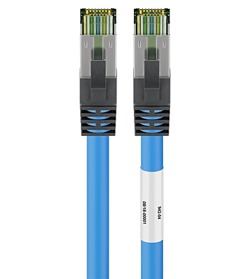 Cat8 S/FTP (PIMF) patchkabel 2m blauw