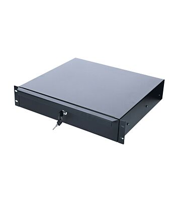 19 inch afsluitbare lade - 2U