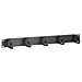 1U 5 voudige metalen rangeerpaneel - kabelhouder 19 inch, metaal, zwart