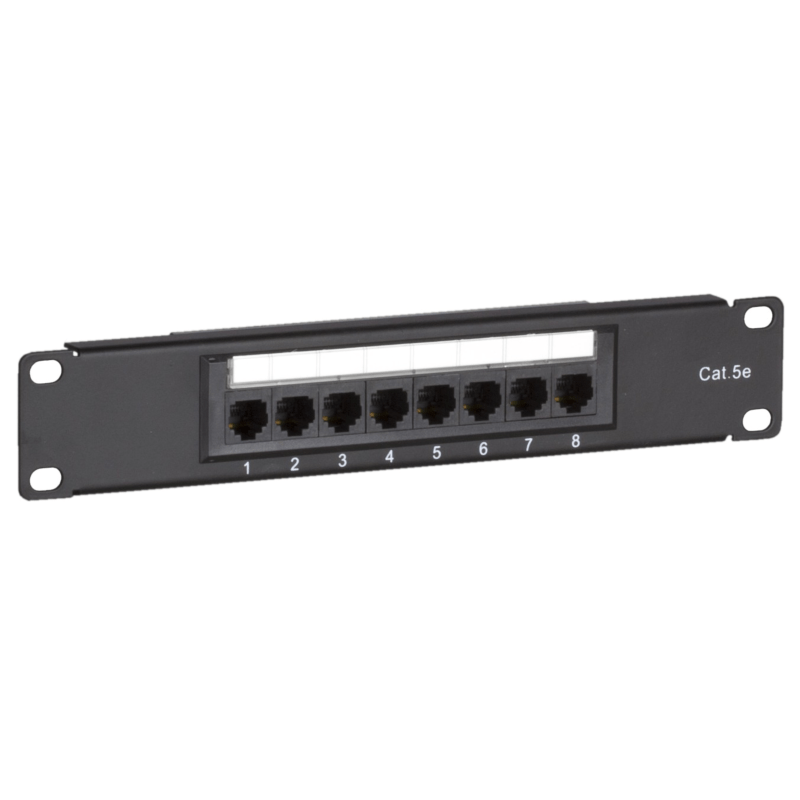 Patchpanel 10 inch Cat5e UTP - 8 poorts