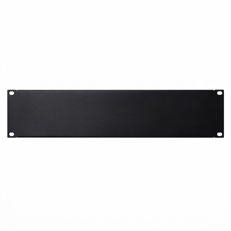 2U 19 inch afdekpaneel in het zwart