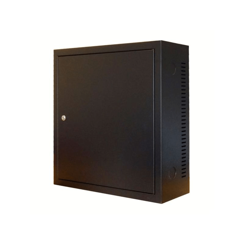 3U wandkast met metalen deur 185mm diep