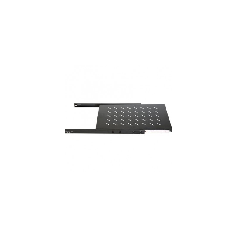 1U uitschuifbare legbord voor patchkast, 19inch 1000 mm diepte, Max 18Kg.