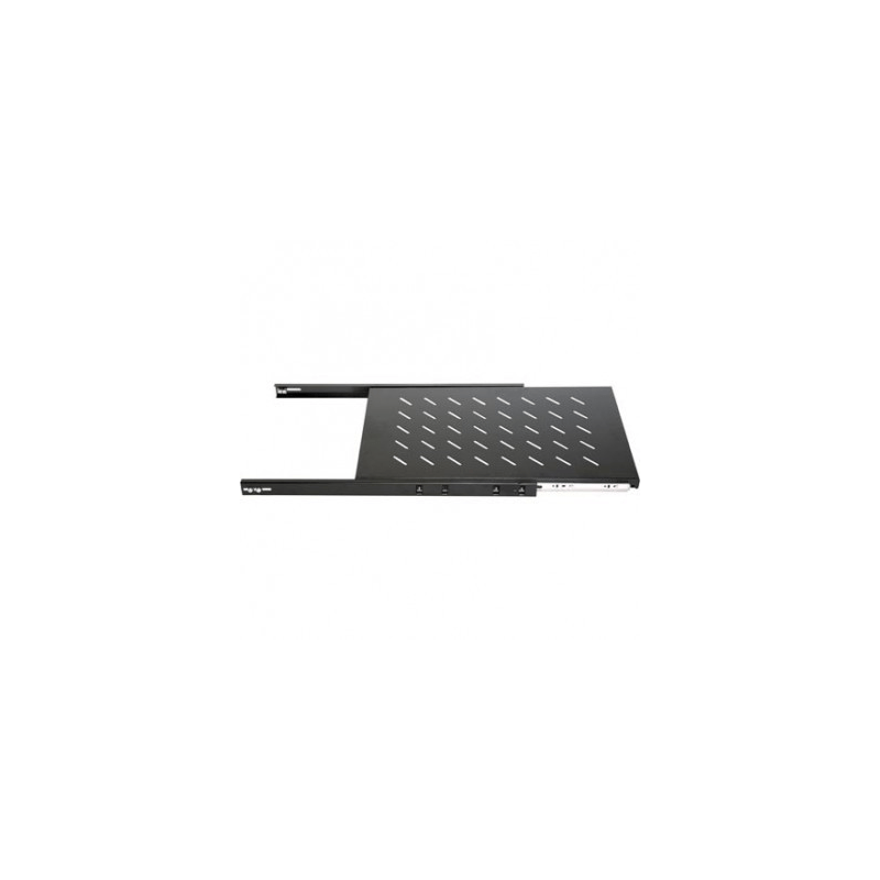1U uitschuifbare legbord voor patchkast, 19inch 1000 mm diepte, Max 18Kg.