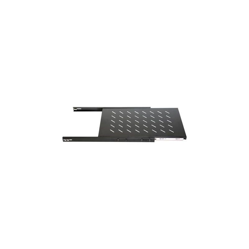 1U uitschuifbaar legbord voor 19" patchkasten van 800 mm diepte, Max 18KG.