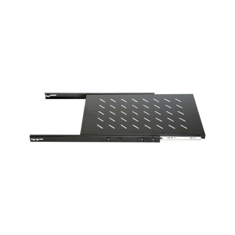 1U uitschuifbare legbord voor 19" patchkasten van 600 mm diepte, Max 18KG.