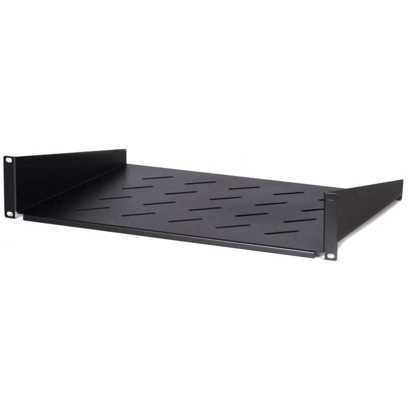 2U legbord voor patchkast, 19inch, 350mm diepte, Max. 15-25Kg.