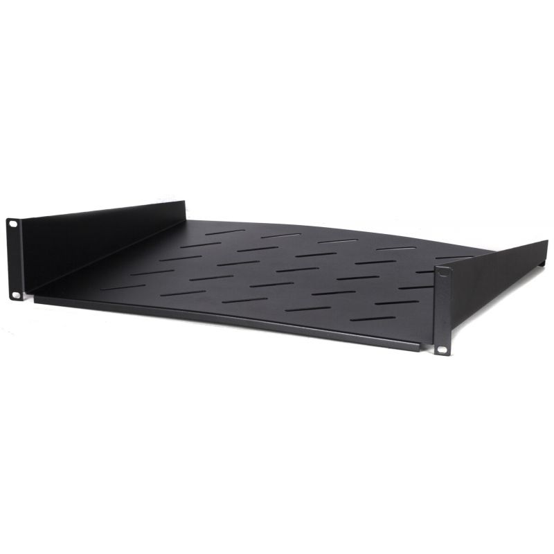 2U legbord voor patchkast, 19inch, 400mm diepte, Max. 15-25Kg.