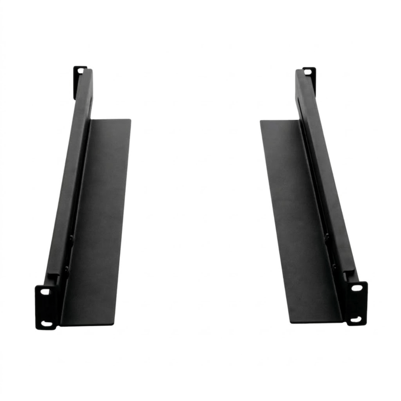 Verstelbare L-steunpaneel horizontaal, voor de directe montage op 19" kolom, 800-1000mm diep, Max. 15kg. 2 stuks/set