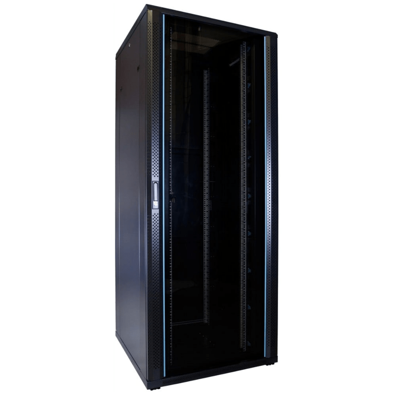 47U patchkast met glazen deur 800x800x2200mm (BxDxH)