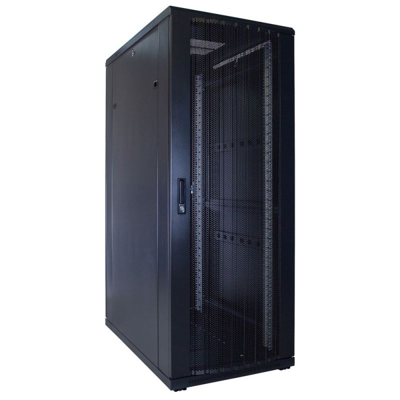 32U, 19" patchkast, stalen geperforeerde deuren, (BxDxH) 600x1000x1600mm