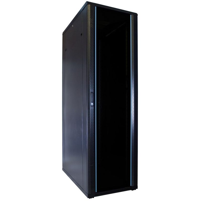42U patchkast met glazen deur 600x1000x2000mm (BxDxH)